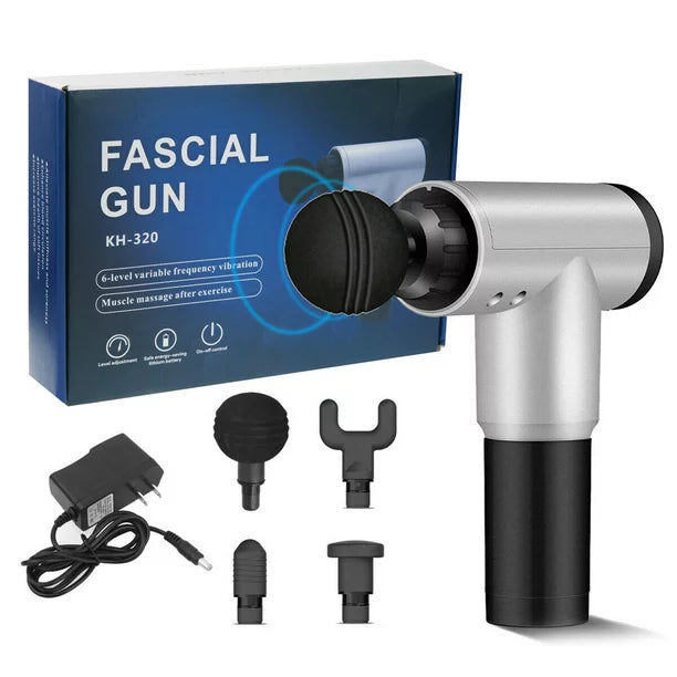 Big Deep Massager Gun 4 Kinds of Massage Heads for Muscle Vibration Relaxation Deep Tissue Therapy