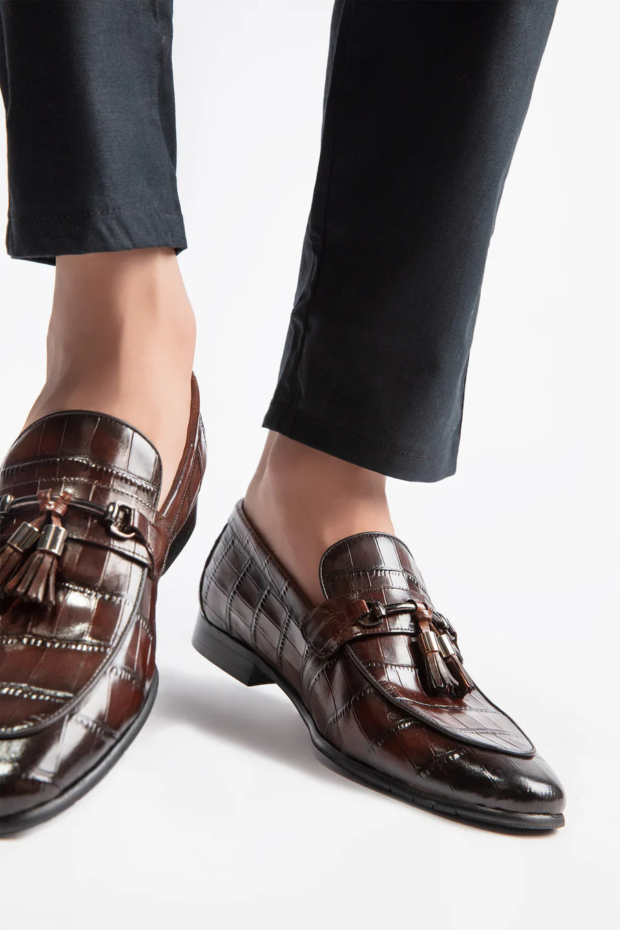 Remus - Mens Two Tone Leather Shoes In Black & Brown | JULKE – JULKÉ
